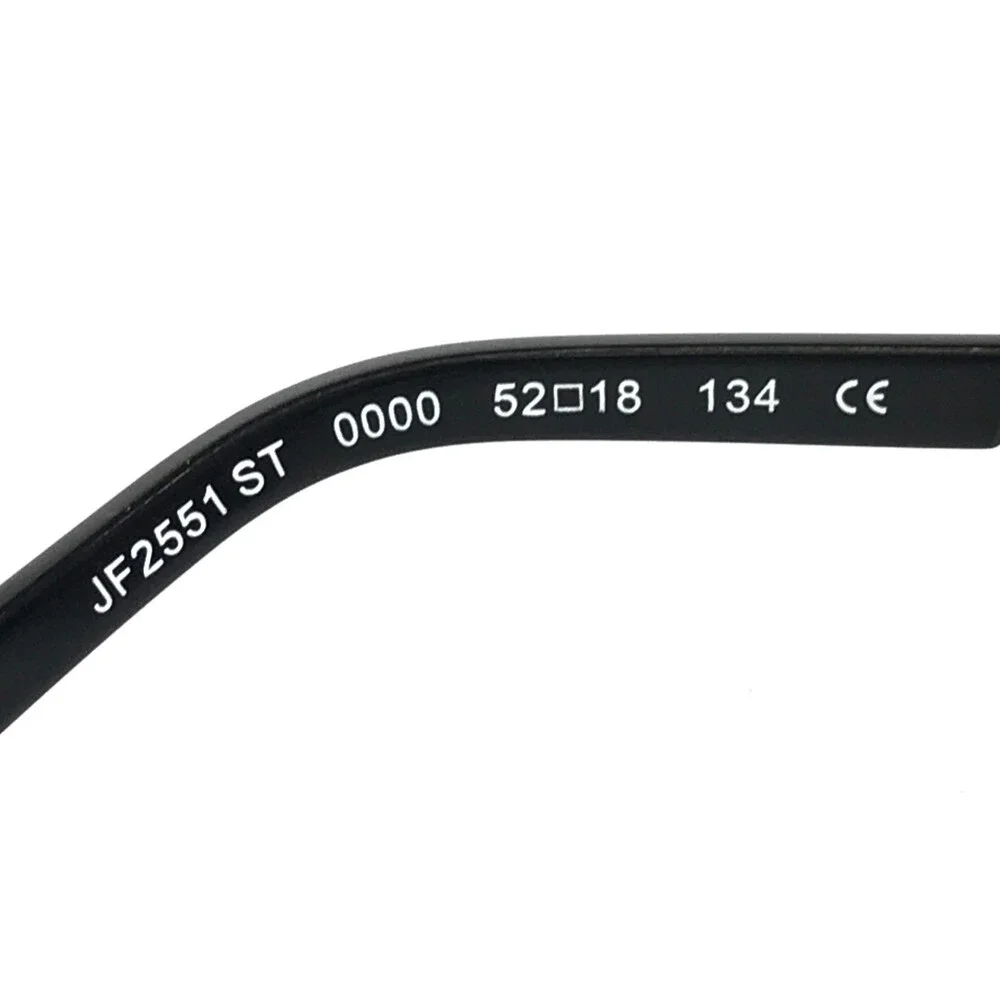 J.F. Rey Eyeglasses Frames JF2551 ST 0000 Black Asymetric Crystals 52-18-134